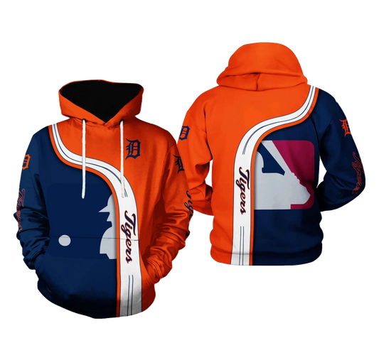 Detroit Tigers MLB Team 3D MLB All Over Print Hoodie -Moonbestprint