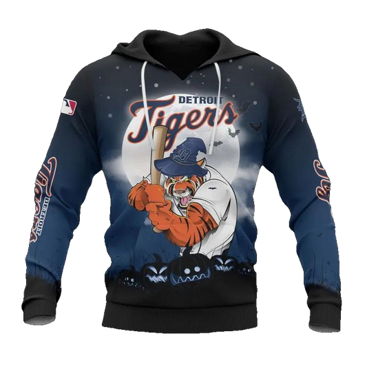 Detroit Tigers Mascot MLB All Over Print Hoodie -Moonbestprint