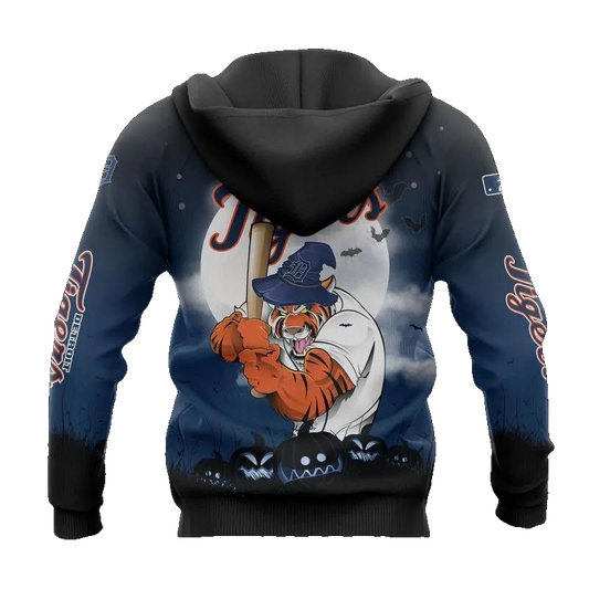 Detroit Tigers Mascot MLB All Over Print Hoodie -Moonbestprint
