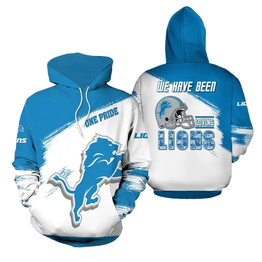 Detroit Lions Game Day Football NFL 3D All Over Print Hoodie -Moonbestprint