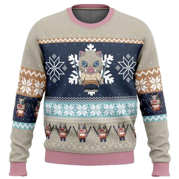 Demon Slayer Inosuke Ugly Christmas Sweater 2025 – Moonbestprint