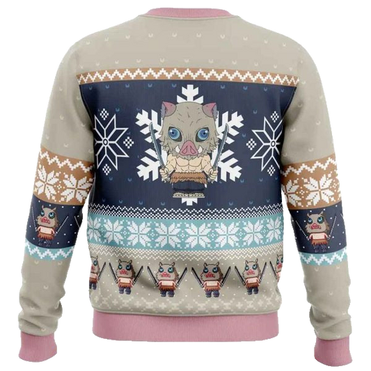 Demon Slayer Inosuke Ugly Christmas Sweater 2025 – Moonbestprint