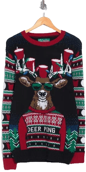 Deer Pong Interactive Ugly Christmas Sweater – Moonbestprint