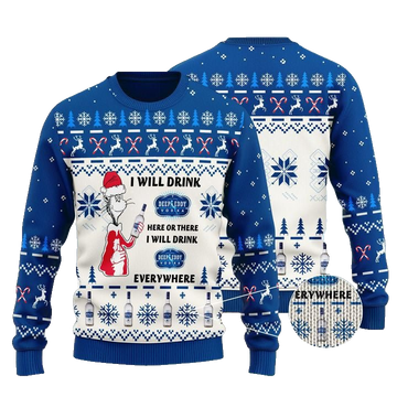 Deep Eddy Cat Hat Will Drink Everywhere Ugly Sweater – Moonbestprint