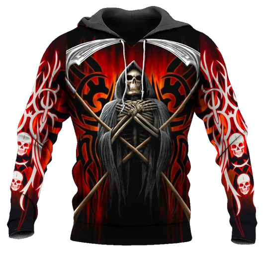 Death Note Skull 3D All Over Print Hoodie -Moonbestprint