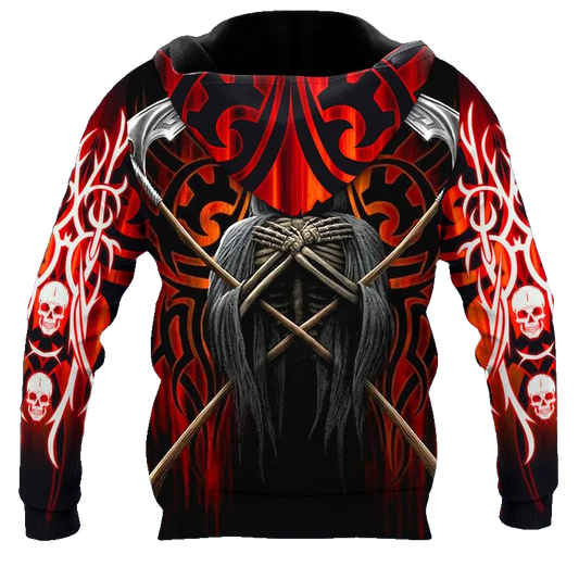 Death Note Skull 3D All Over Print Hoodie -Moonbestprint