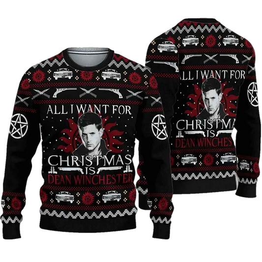 Dean Winchester Ugly Christmas Sweater – Moonbestprint