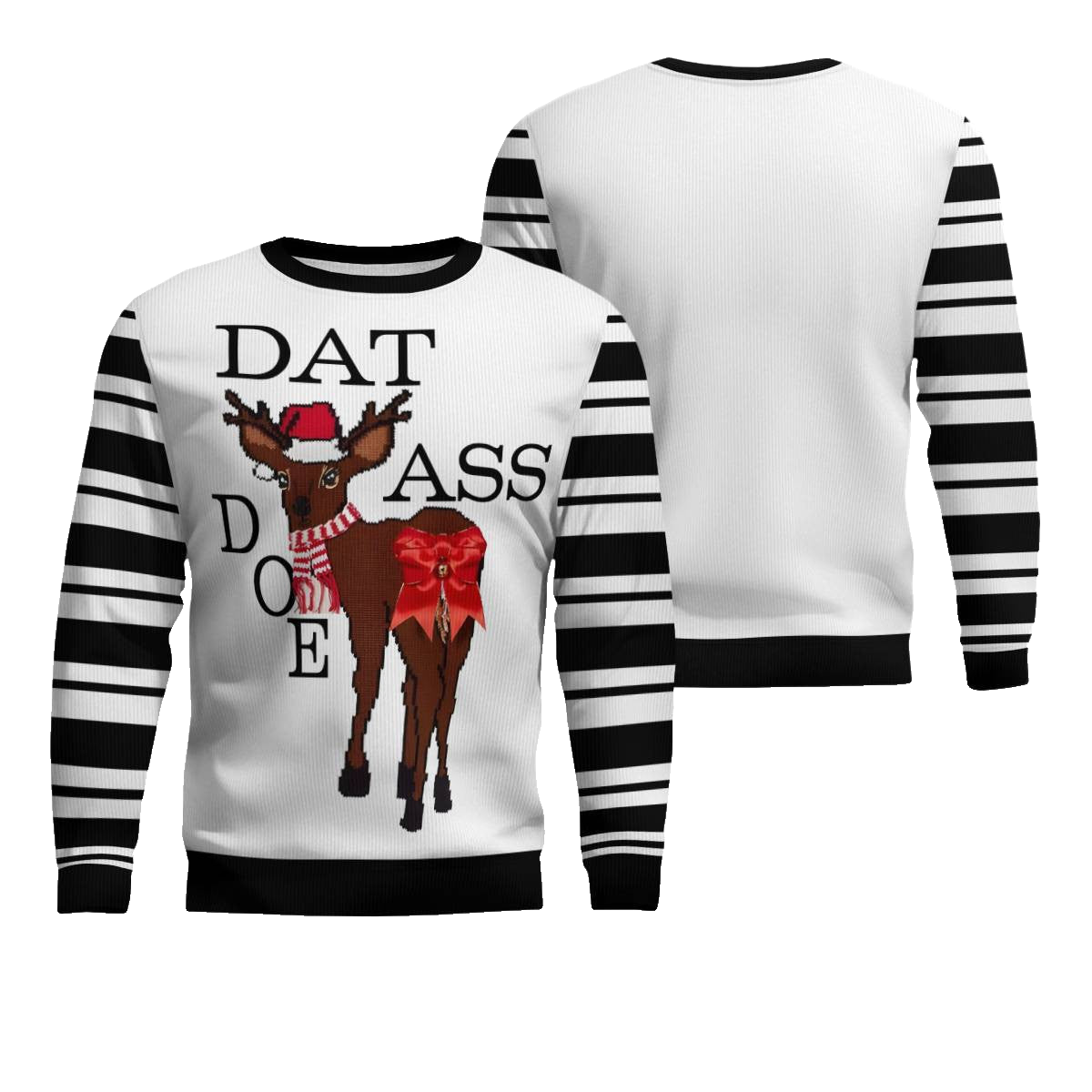 Dat Ass Doe Ugly Christmas Sweater Black – Moonbestprint