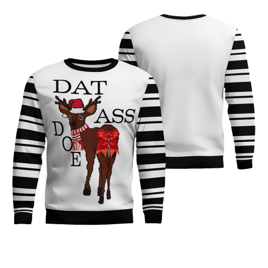 Dat Ass Doe Ugly Christmas Sweater Black – Moonbestprint