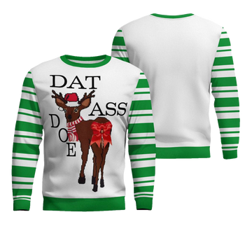 Dat Ass Doe Ugly Christmas Sweater Green – Moonbestprint