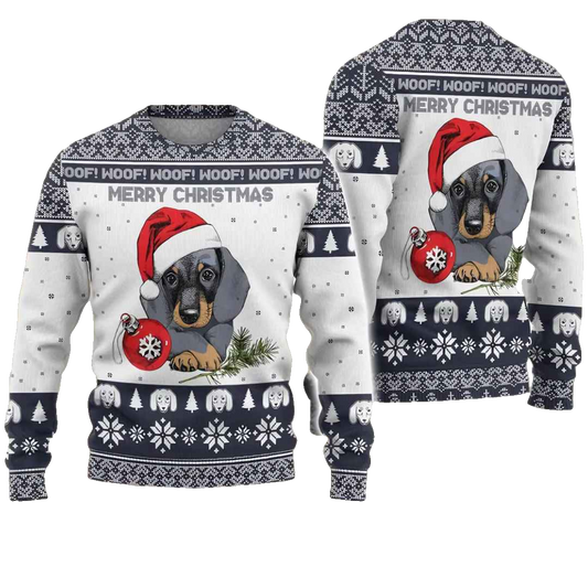 Dachshund Ugly Christmas Sweater – Moonbestprint