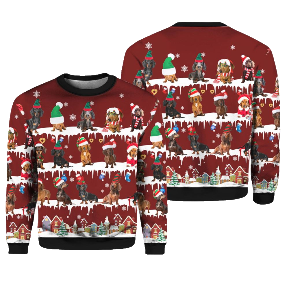 Dachshund Lover Ugly Christmas Sweater - Moonbestprint