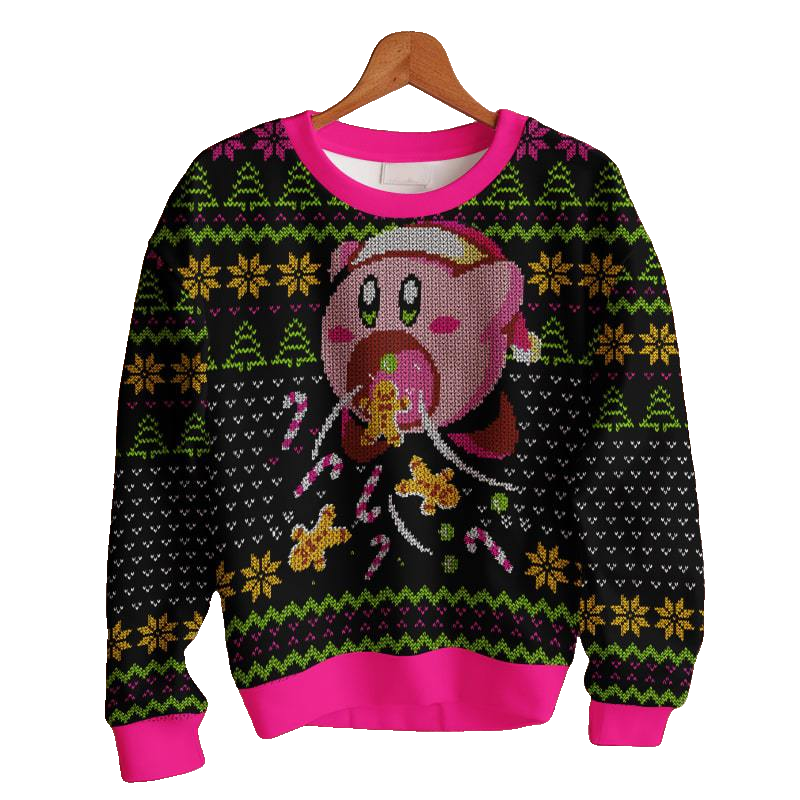 Cute Kirby Ugly Sweater – Moonbestprint