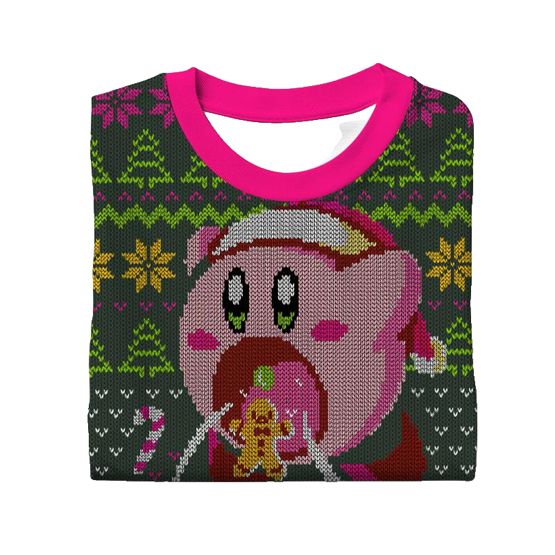 Cute Kirby Ugly Sweater – Moonbestprint