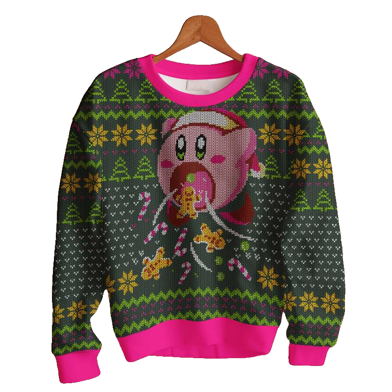 Cute Kirby Ugly Sweater – Moonbestprint