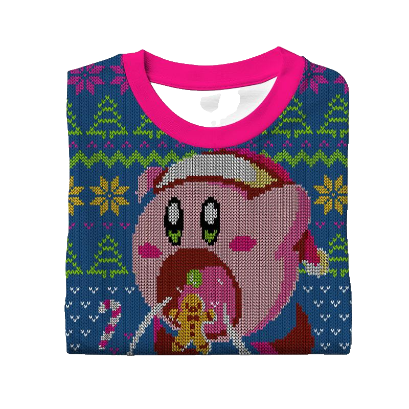 Cute Kirby Ugly Sweater – Moonbestprint
