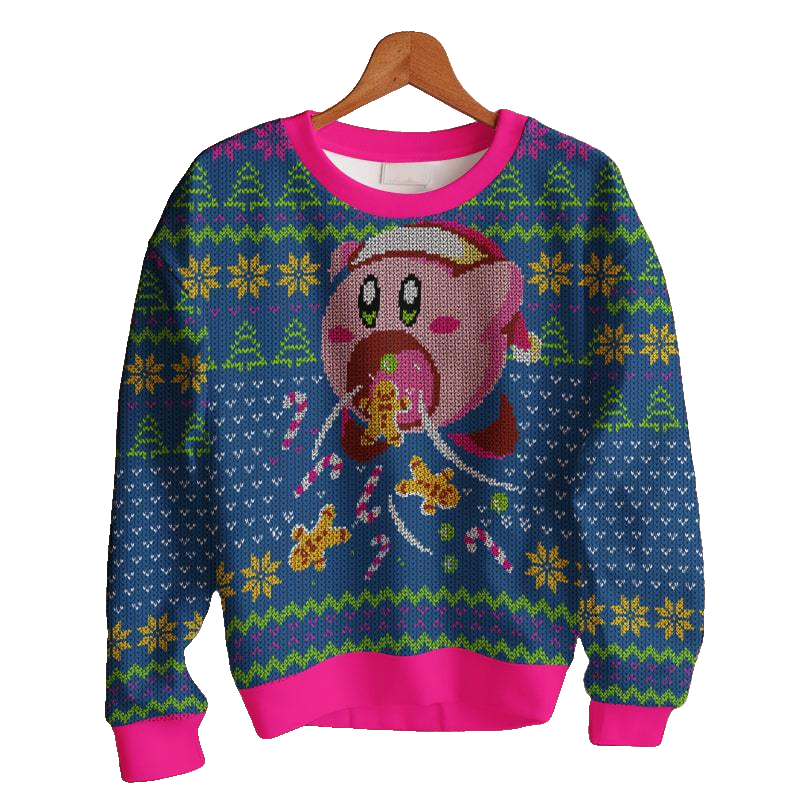 Cute Kirby Ugly Sweater – Moonbestprint