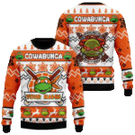 Custom Name Teenage Mutant Ninja Turtles Michelangelo Party Dude Ugly Christmas Sweater 2025 Orange – Moonbestprint