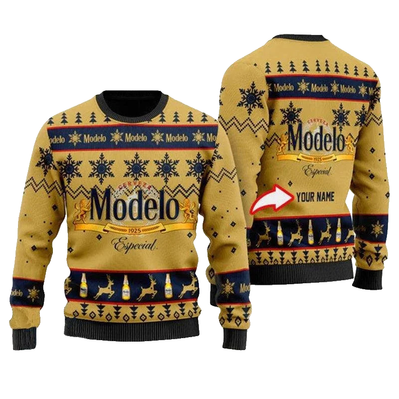 Custom Name Modelo Especial Christmas Ugly Sweater 2025 – Moonbestprint