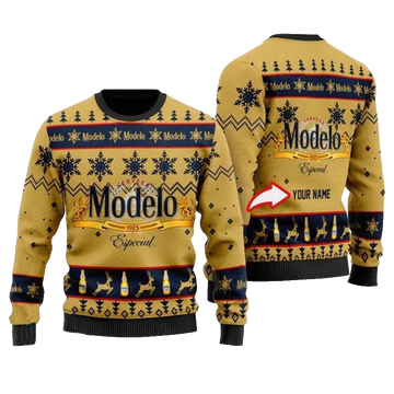 Custom Name Modelo Especial Christmas Ugly Sweater 2025 – Moonbestprint