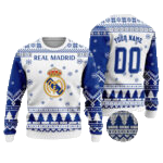 Custom Name And Number Real Madrid Ugly Christmas Sweater 2025 – Moonbestprint