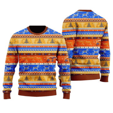 Crazy Light Up Xmas Pattern Ugly Christmas Sweater – Moonbestprint