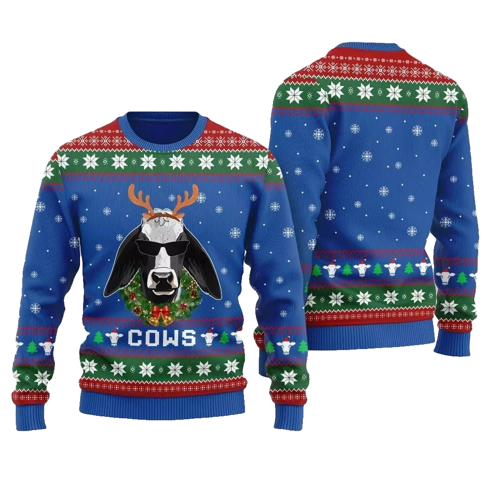 Cows Ugly Sweater 2026 Christmas - Moonbestprint