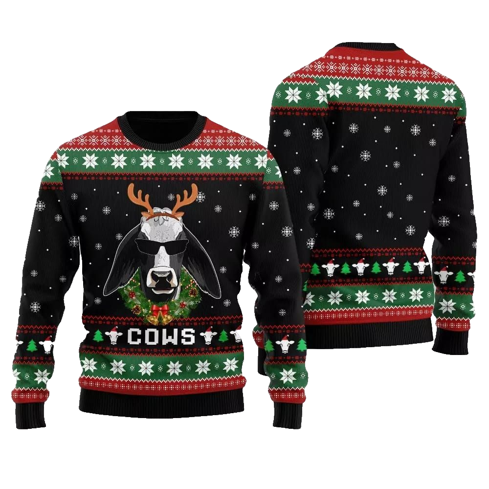 Cows Ugly Sweater 2026 Christmas - Moonbestprint