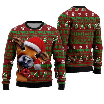Cow Ugly Christmas Sweater - Moonbestprint