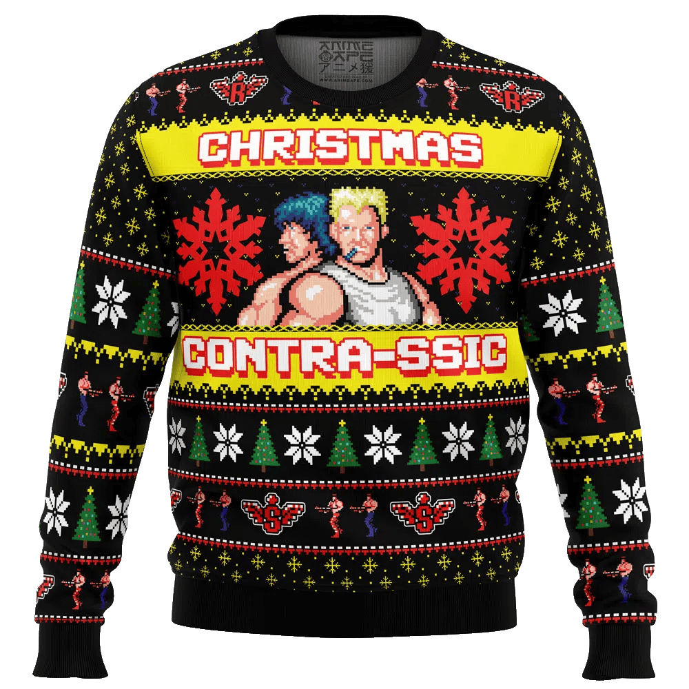 Contrassic Contra Ugly Christmas Sweater – Moonbestprint