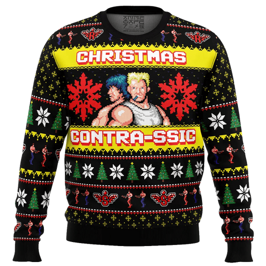 Contrassic Contra Ugly Christmas Sweater – Moonbestprint