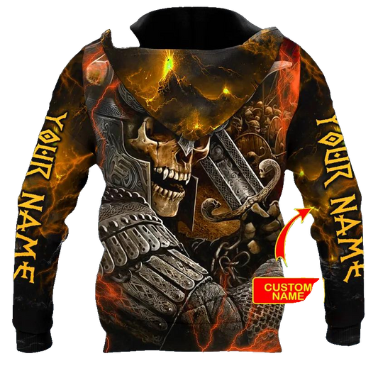 Combatant Viking Custom 3D All Over Print Hoodie -Moonbestprint