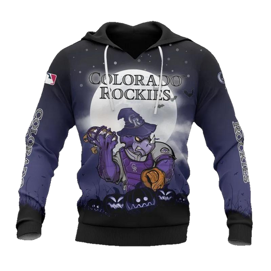 Colorado Rockies Mascot MLB All Over Print Hoodie -Moonbestprint