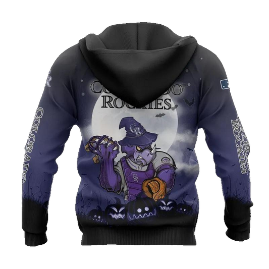 Colorado Rockies Mascot MLB All Over Print Hoodie -Moonbestprint