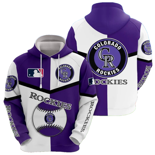 Colorado Rockies 3D MLB All Over Print Hoodie -Moonbestprint
