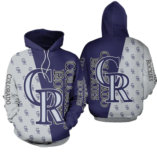 Colorado Baseball Team Rockiess 3D MLB All Over Print Hoodie -Moonbestprint