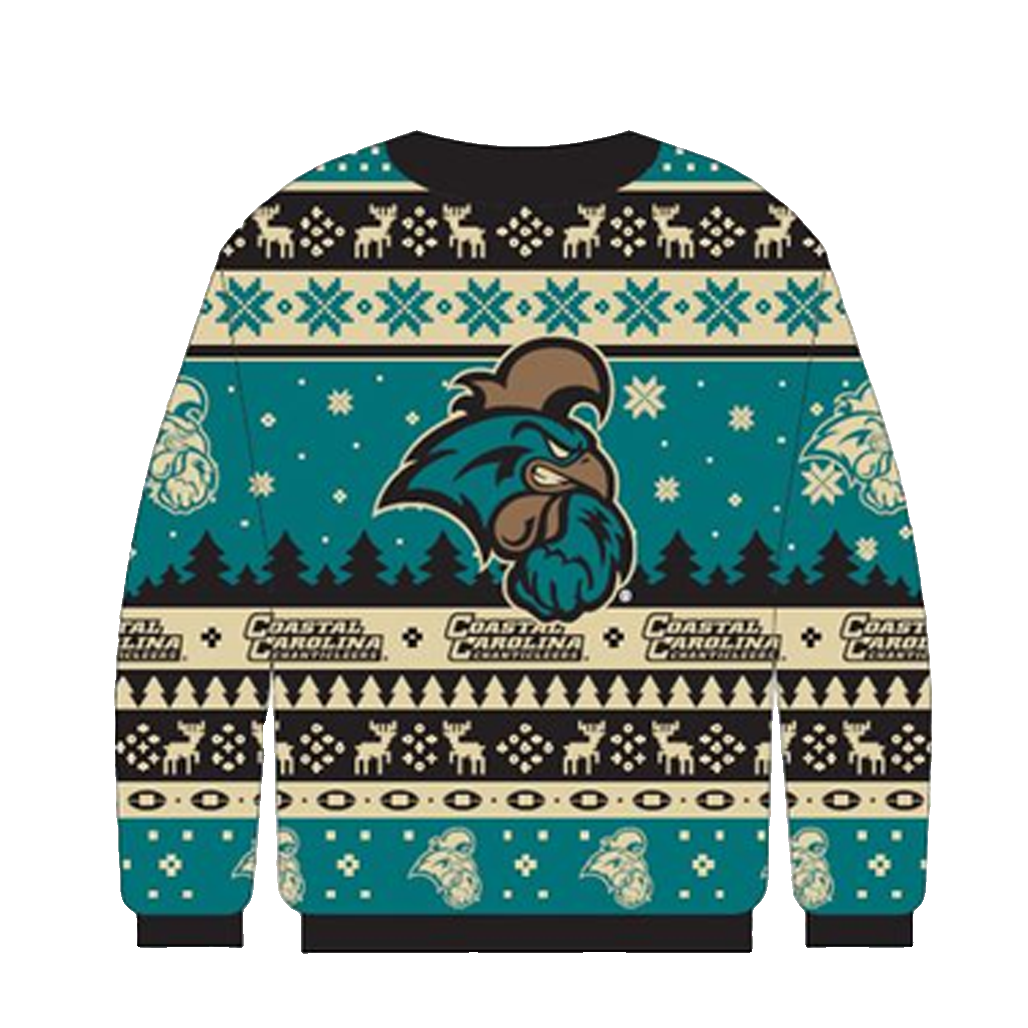 Coastal Carolina Chanticleers Ugly Christmas Sweater 2025 – Moonbestprint