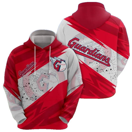 Cleveland Guardians MLB All Over Print Hoodie -Moonbestprint