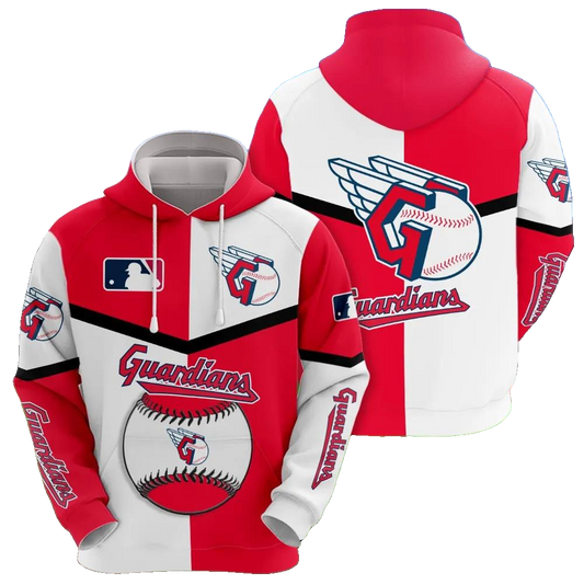 Cleveland Guardians 3D MLB All Over Print Hoodie -Moonbestprint