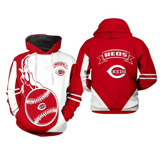 Cincinnati Reds MLB MLB All Over Print Hoodie -Moonbestprint