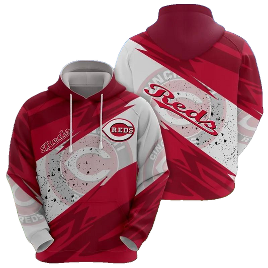 Cincinnati Reds MLB All Over Print Hoodie -Moonbestprint