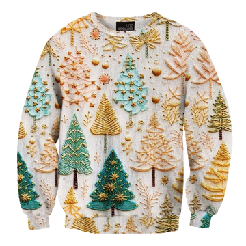 Christmas Tree Print Ugly Christmas Sweater - Moonbestprint