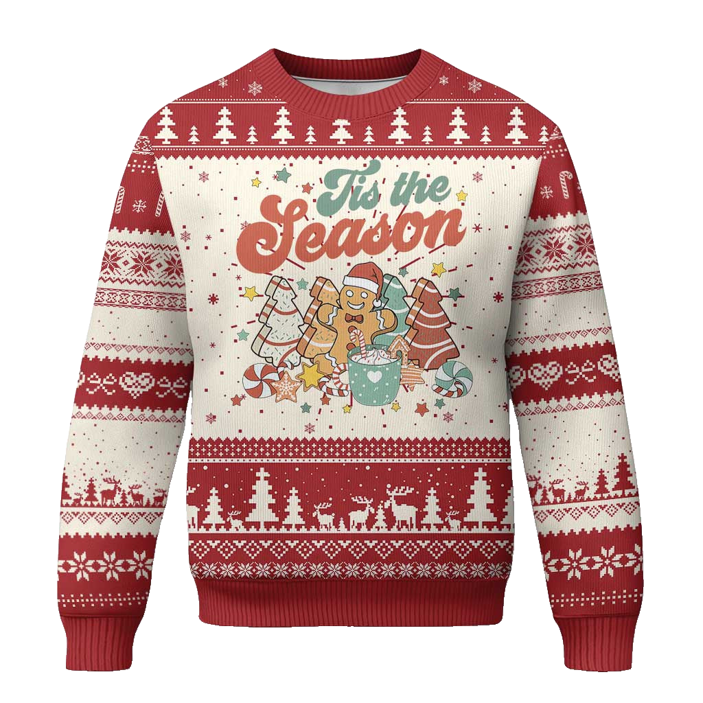 Christmas Cookies Retro Groovy Ugly Christmas Sweater – Moonbestprint