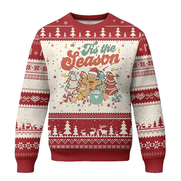Christmas Cookies Retro Groovy Ugly Christmas Sweater – Moonbestprint