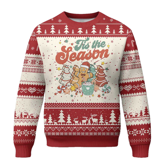 Christmas Cookies Retro Groovy Ugly Christmas Sweater – Moonbestprint
