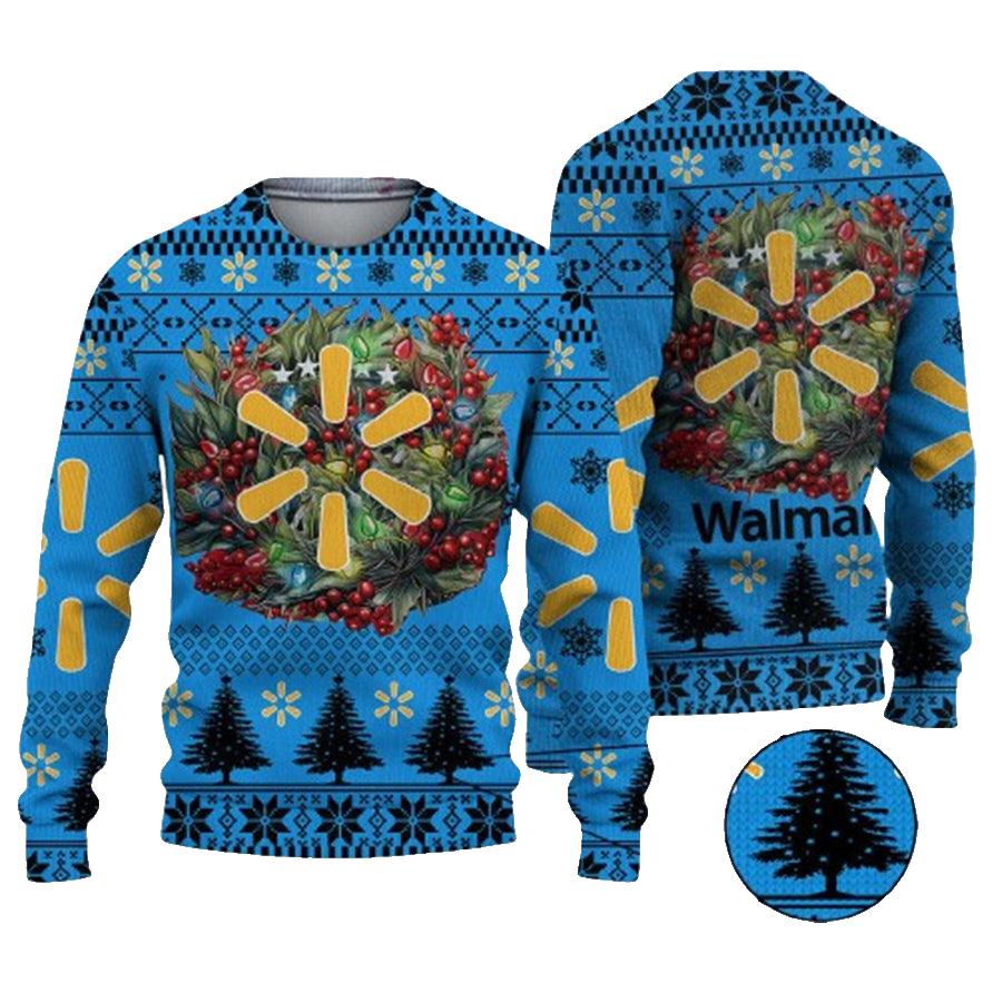Christmas 2024 Walmart Logo Ugly Christmas Sweater – Moonbestprint