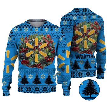 Christmas 2024 Walmart Logo Ugly Christmas Sweater – Moonbestprint