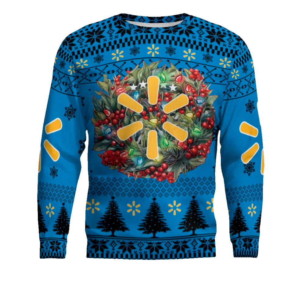 Christmas 2024 Walmart Logo Ugly Christmas Sweater – Moonbestprint