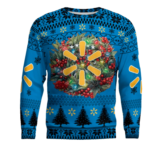 Christmas 2024 Walmart Logo Ugly Christmas Sweater – Moonbestprint