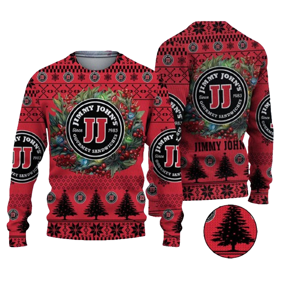 Christmas 2024 Jimmy Johns Logo Ugly Christmas Sweater – Moonbestprint